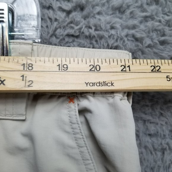 Orvis Pants Mens XXL Beige Nylon High Rise Zip Cargo Pocket Fishing - Picture 4 of 14